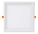 Ver imagem 1 de Kit 28 Painel Plafon Embutir Quadrado Recuado Led 18w 22x22 - Branco - Bco Quente 3000K - 110V 220V