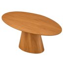 Ver imagem 7 de Mesa de Jantar Oval Organica Genebra Madeira Cinamomo 25mm Nozes 1.60x0,9
