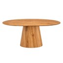 Ver imagem 1 de Mesa de Jantar Oval Organica Genebra Madeira Cinamomo 25mm Nozes 1.60x0,9