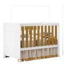 Ver imagem 2 de Berço Americano e Guarda Roupa Infantil Katatau Branco Acetinado Savana com Colchão Gazin – Reller