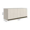Ver imagem 3 de Armario Aereo Basc Mdf 70 Cm Kali 16339 Bianco Toq Bianco Toq Nicioli