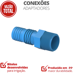10 Unidades Adaptador Interno Bitola 1.1/4'' para Irrigação Cor Azul Durín - 2
