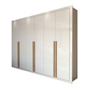 Ver imagem 1 de Guarda-roupa Casal Aura 6 Portas 6 Gavetas Branco - Panorama Móveis