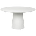 Ver imagem 1 de Mesa de Jantar Cone Redonda Offwhite - Tampo de 100cm com Vidro