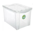 Ver imagem 1 de Caixa Organizadora Média Alta Cristal 30l 21201 Ordene Pt 1 Un