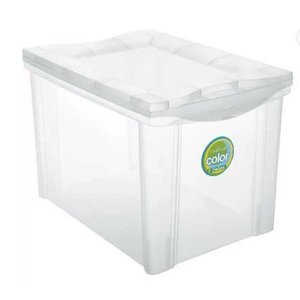 Caixa organizadora média alta cristal 30L 21201 Ordene PT 1 UN