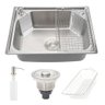 Kit Cuba Pia Gourmet Luxo Prizi Aço Inox 304 43x57cm Kit Com - 2