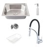 Kit Cuba Pia Gourmet Luxo Prizi Aço Inox 304 43x57cm Kit Com - 1