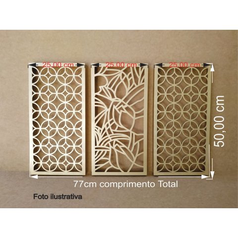 Kit 3 Quadros Decorativo Árvore Da Vida Pintura Ouro