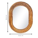 Ver imagem 3 de Espelho Decorativo Corda Bananeira 60x80cm Oblongo