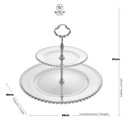 Ver imagem 5 de Prato Duplo Cristal P/doces Pearl Rojemac 28272