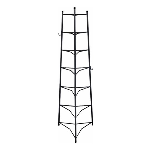 Tripé Porta Panelas Estrela Preto 7 Compartimentos 126cm Ouro Minas