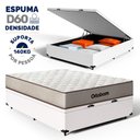 Ver imagem 4 de Cama Box Baú com Colchão de Espuma D60 Ortobom Double Face Force Dream Casal 138 Cm