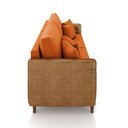 Ver imagem 6 de Sofá Montecarlo 3 Lugares 232cm Veludo/pu Terracota/caraml