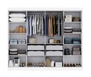 Ver imagem 2 de Guarda-Roupa Roupeiro Maxel Paris 8 Portas 4 Gavetas 100 MDF