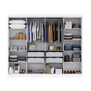 Ver imagem 2 de Guarda-Roupa Roupeiro Maxel Paris 8 Portas 4 Gavetas 100 MDF