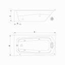 Ver imagem 4 de Banheira de Hidromassagem Bella em Gel Coat Gran Luxo 140cm - sem Aquecedor Volume Ideal 110 Litro 110V Branco