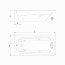 Ver imagem 4 de Banheira de Hidromassagem Bella em Gel Coat Gran Luxo 140cm - sem Aquecedor - Volume Ideal 110 Litro - 110V