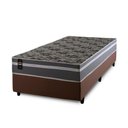 Ver imagem 3 de Conjunto Cama Box Espuma Miami Cinza Solteiro 96x203x62