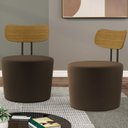 Ver imagem 2 de Kit 2 Poltronas Decorativas Lua Veludo SL 942 Moll