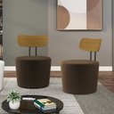 Ver mais imagens de Kit 2 Poltronas Decorativas Lua Veludo SL 942 Moll