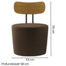 Kit 2 Poltronas Decorativas Lua Veludo SL 942 Moll - 4