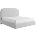 Ver imagem 2 de Cama Queen Flutuante com Cabeceira 160cm Aura W01 Linho Cinza - Lyam Decor