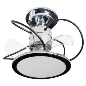 Ventilador de Teto Treviso Cromado Confort Led 3000k Controle
