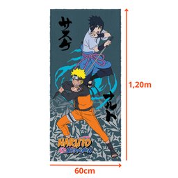 Toalha de Banho Infantil Naruto Felpuda Algodão Praia Piscina Lepper - 2