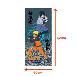 Toalha de Banho Infantil Naruto Felpuda Algodão Praia Piscina Lepper - 5