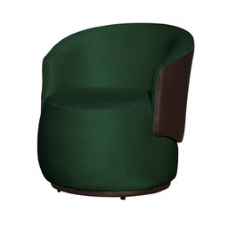 Kit 2 Poltronas para Recepção Decoração Sala Confortável - Veludo - Sv Decor:verde - 2