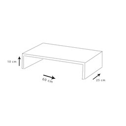 Suporte para Monitor Preto em Mdf - 2