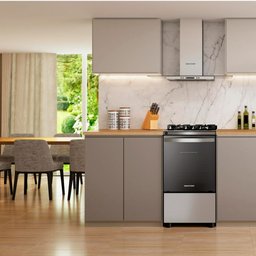 Fogão Brastemp 4 Bocas Inox com mesa de vidro, dupla chama e grill elétrico - BFO4VBR 110V - 14