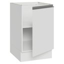 Ver imagem 6 de Balcão de Cozinha 50cm 1 Porta (sem Tampo) Branco Glamy Madesa