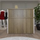 Ver imagem 3 de Balcão de Atendimento para Recepção - 120cm de Largura Branco/Carvalhomel