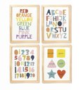 Ver imagem 1 de Kit Quadro Alfabeto Números e Formas Decorativo Infantil Quarto Criança Bebê Enxoval