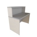 Ver imagem 7 de Balcão de Atendimento para Recepção - 120cm de Largura Branco/Cinzacristal