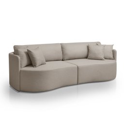 Sofá 3 Lugares 222cm Dakota Moderno - 2