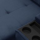 Ver mais imagens de Sofá Retrátil Reclinável para Sala 3 Lugares 230cm Niels F04 Veludo Azul - Lyam Decor