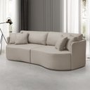 Ver imagem 1 de Sofá 3 Lugares 246 Cm Dakota Braços Redondos