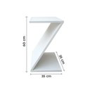 Ver imagem 5 de Mesa Z Lateral de Apoio ou Mesa de Cabeceira Branco Laca