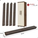 Ver imagem 4 de Kit 4 Puxador Armario Multiuso Combate:capuccino