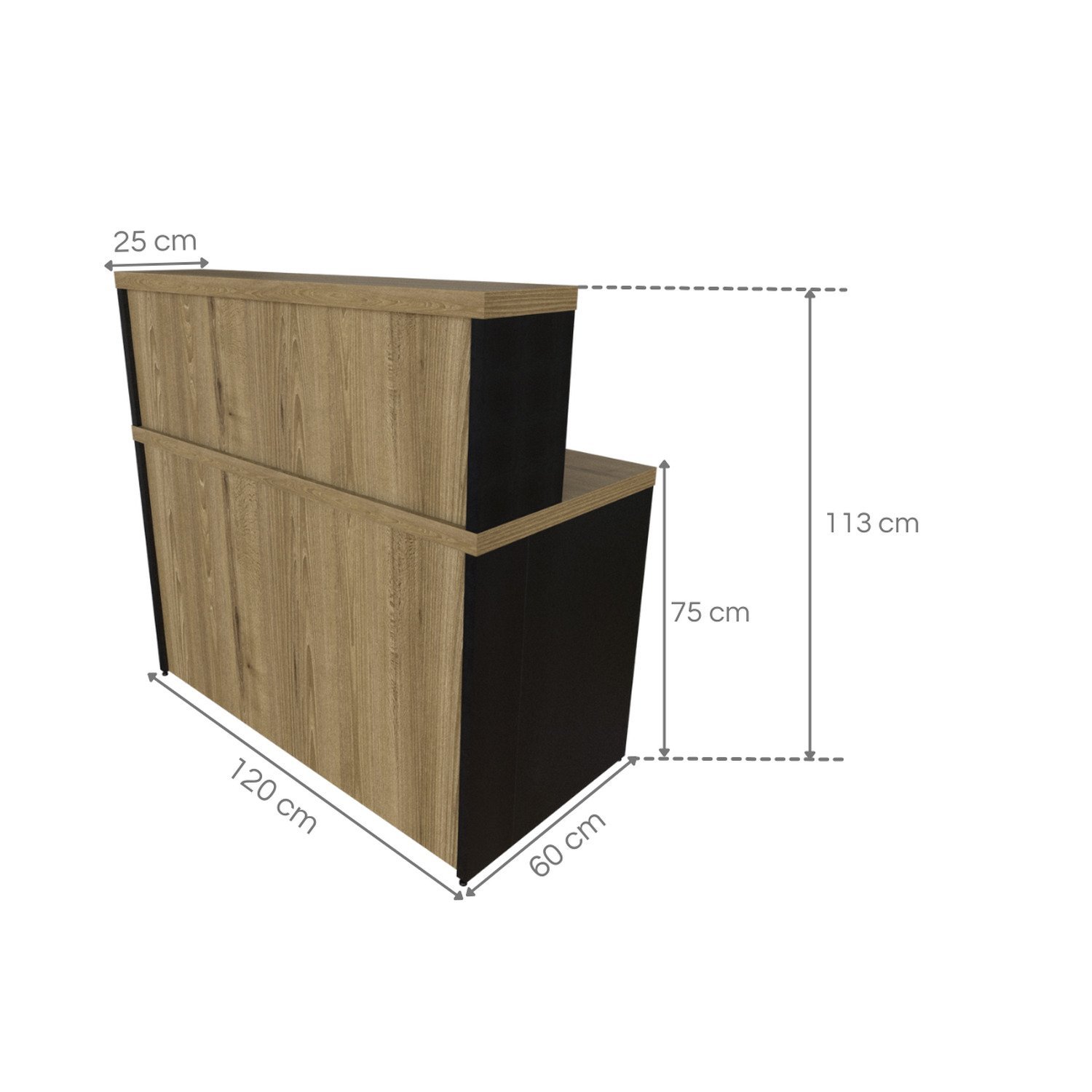 Balcão de Atendimento para Recepção - 120cm de Largura - 4