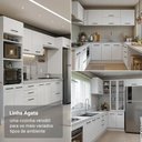 Ver imagem 5 de Balcão de Cozinha 80 cm 2 Portas Branco Tampo Rustic Agata Madesa