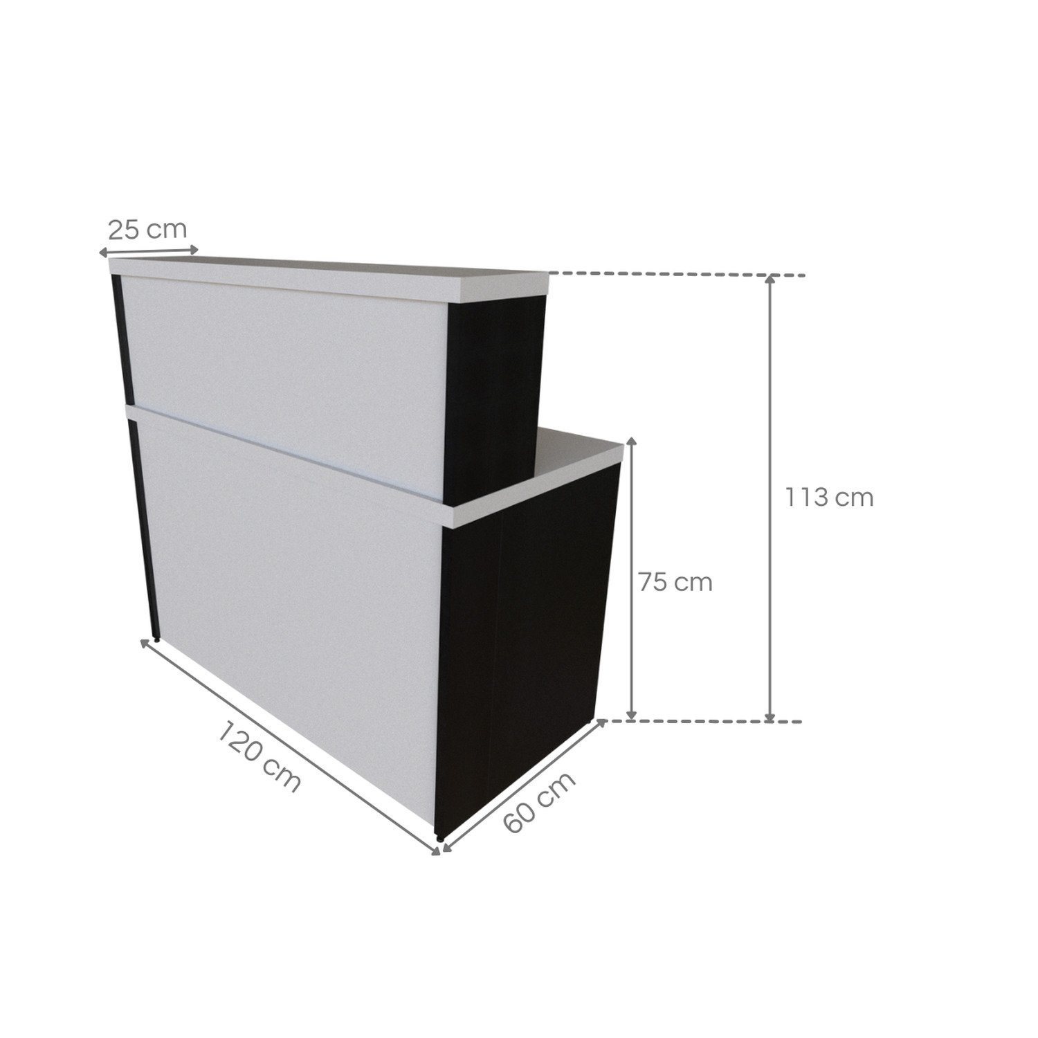 Balcão de Atendimento para Recepção - 120cm de Largura - 4