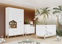 Ver imagem 6 de Guarda Roupa Infantil Ternura 4 Pts Branco/jequitibá - Henn