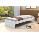 Ver imagem 2 de Cama Turca de Solteiro Padrão Resistente Branca de Madeira Reforçada Moderna