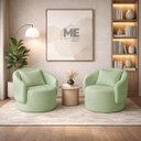 Ver imagem 4 de Kit 2 Poltrona Organica Maitê Sala Recepçao Tecido Buche:bege