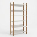 Ver imagem 2 de Estante Industrial Alta 93cm x 32cm x 180cm para Livros ou Decoração com 6 Prateleiras 100% MDF