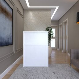 Balcão de Atendimento para Recepção - Pequeno 80cm de Largura - 8